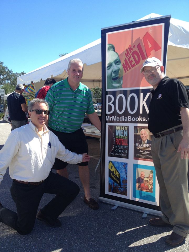 Tony Doris, John Hutton, Bob Andelman, Mr. Media Books, Tampa Bay Times Festival of Reading