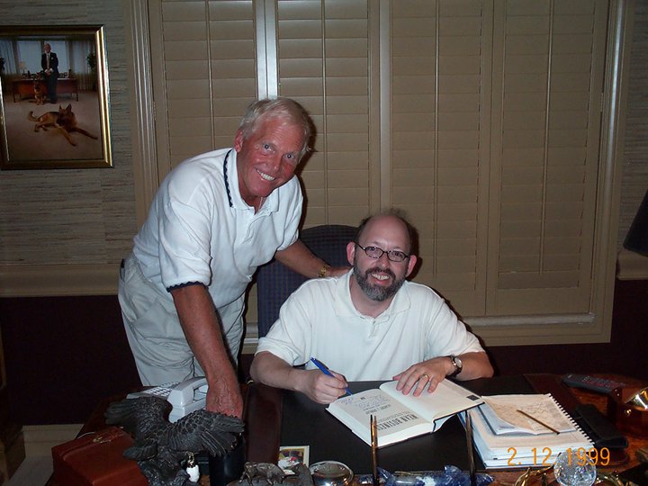 "Chainsaw" Al Dunlap with his "Mean Business" co-author Bob Andelman
