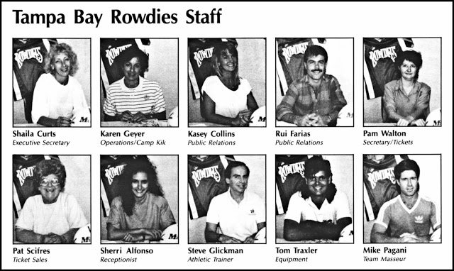 1989 Rowdies Staff, by Bob Andelman