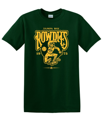 Throwbackmax Men's Tampa Bay Rowdies 1975 NASL Soccer Tee Shirt