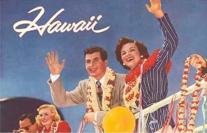Hawaii travel postcard